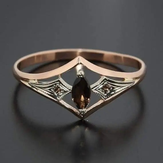 Hollow Ring in Vintage Rose Gold