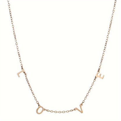 Golden Custom Initial Necklace