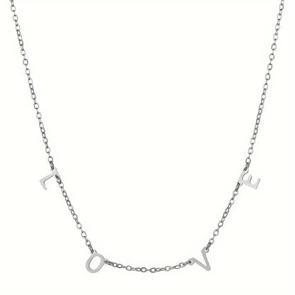 Golden Custom Initial Necklace