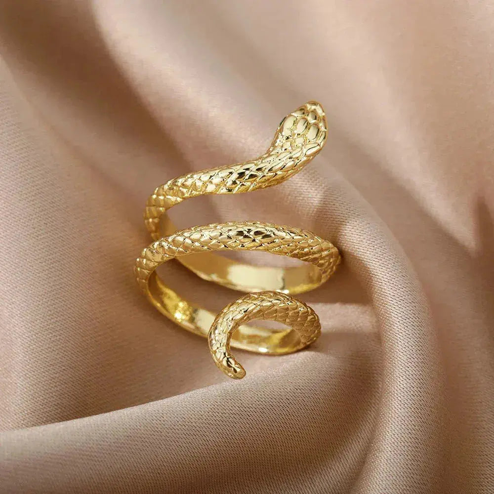 Golden Snake Ring