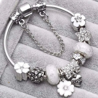Gray Vintage Silver Bracelets