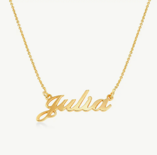 Exclusive Handcrafted Name Necklace with Personalized Engraving