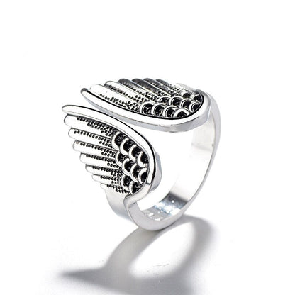 Adjustable angel ring made of 925 sterling silver