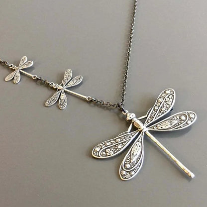 Vintage Dragonfly Necklace – Symbol of Change, Light & Freedom