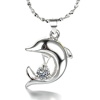 Sterling Silver Dolphin Jewelry Set
