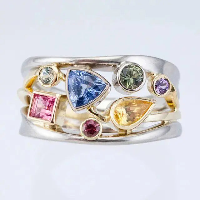 Vintage Colored Crystal Ring