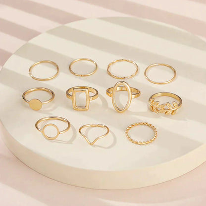 Set with 11 Vintage Silver Rings