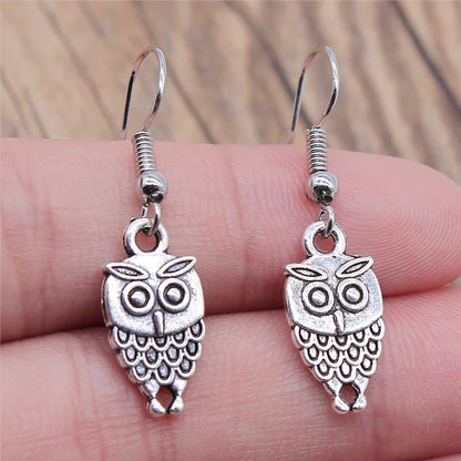 Vintage Owl Bohemian Dangle Earrings