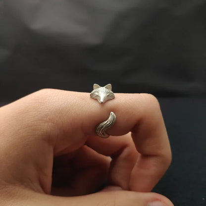 Silver Fox Ring for Women