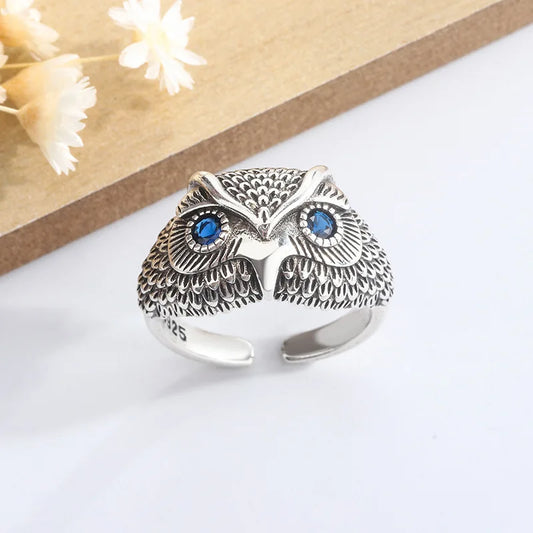Sterling Silver Owl Ring