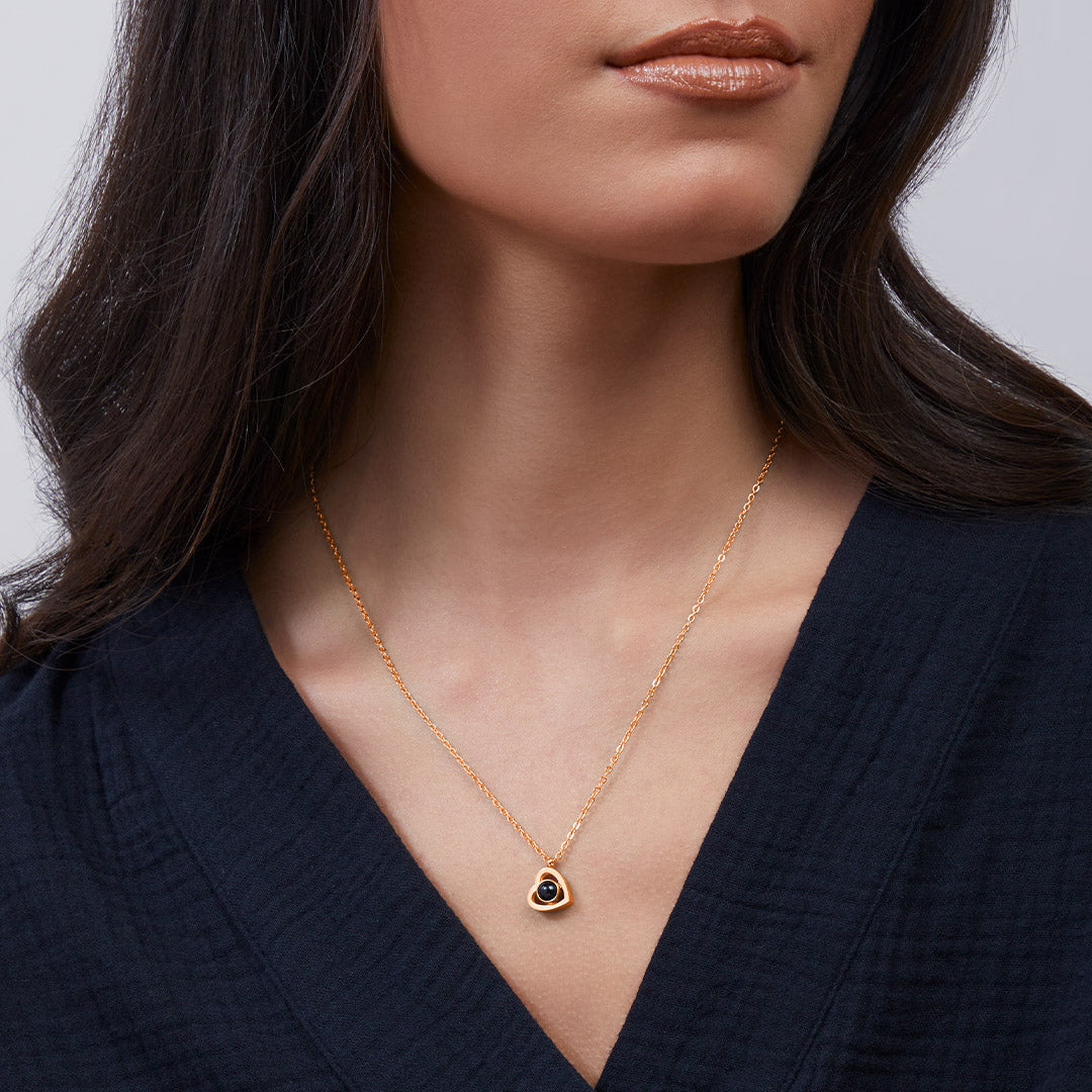 Personalized photo necklace with your own image