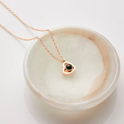 Personalized photo necklace with your own image