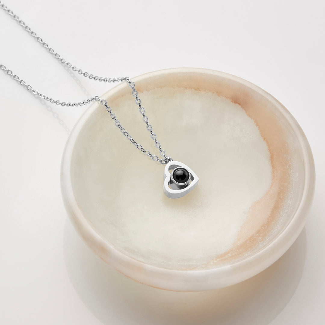 Personalized photo necklace with your own image