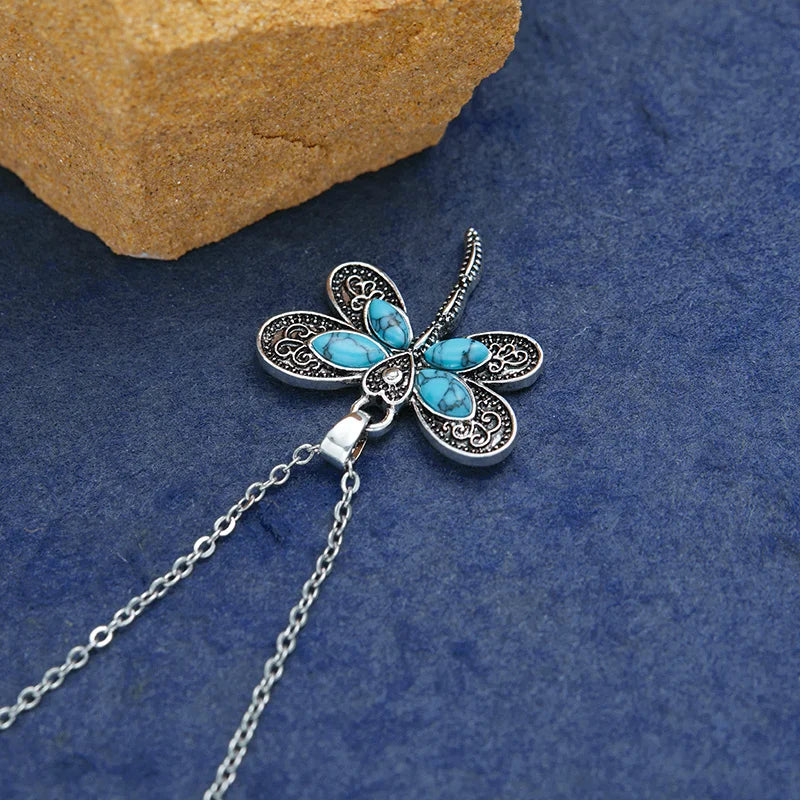 Dragonfly Dreams Silver Pendant Necklace