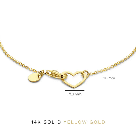 Lilou Heart Bracelet | Gold