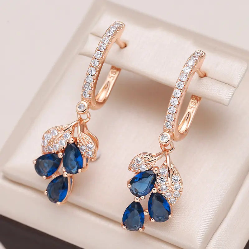 Blue Crystal Earrings