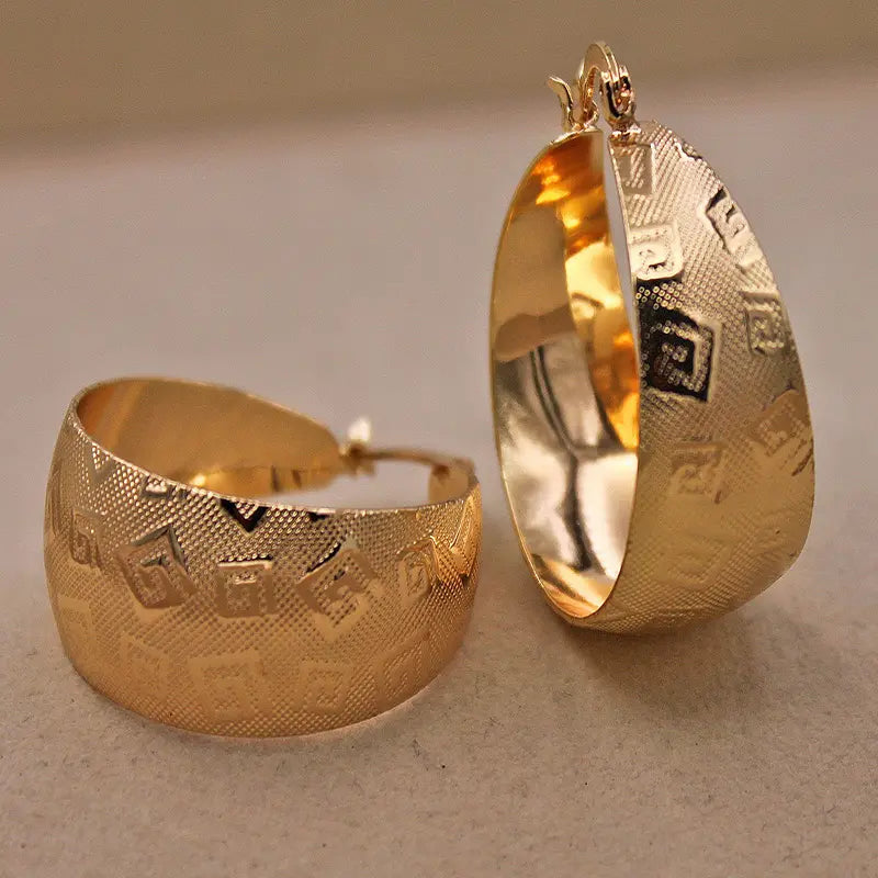 Ethnic Earrings in Gold