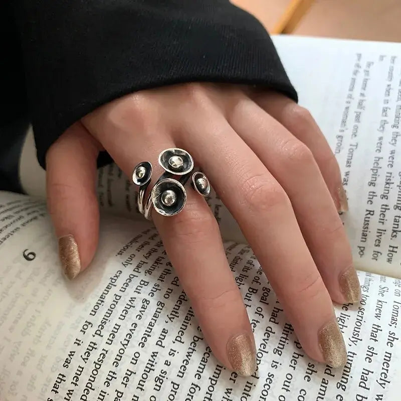 Silver Mushroom Ring