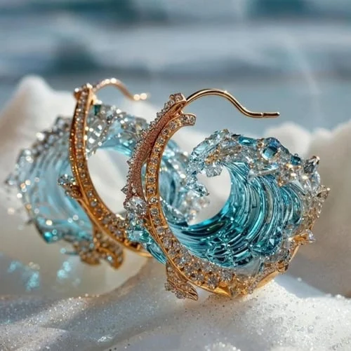 Earrings "Oath of the Oceans