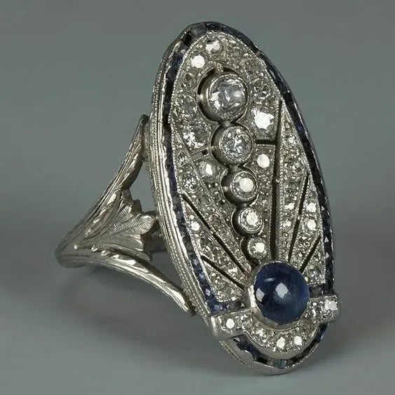 Vintage Shiny Oval Ring