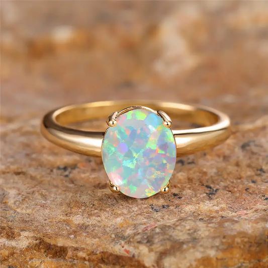 Vintage Opal Gold Ring