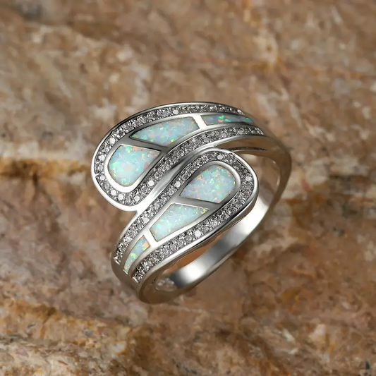 Open Ring with Opal